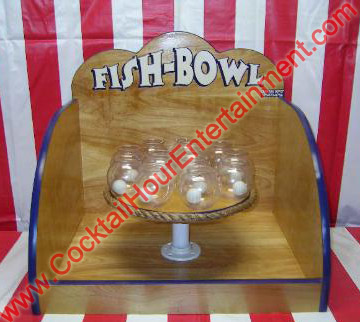 carnival  fish bowl ping pong toss game